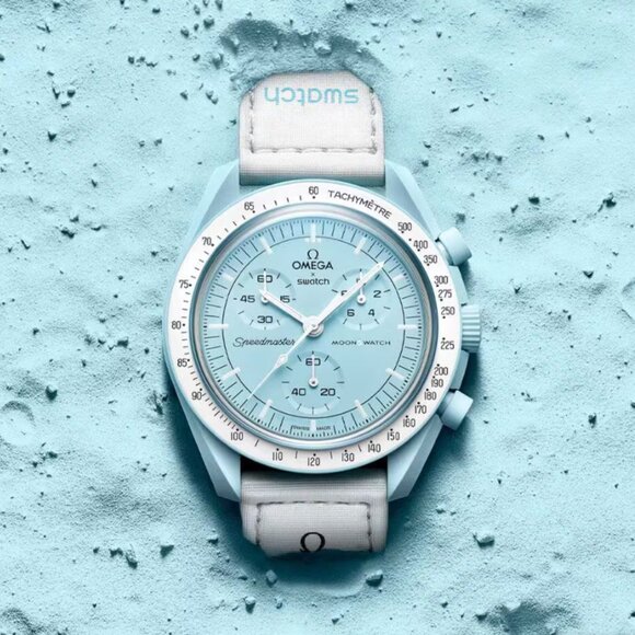 🍪 Swatch x Omega MoonSwatch Mission to Uranus | Bioceramic Teal - Picture 1 of 6